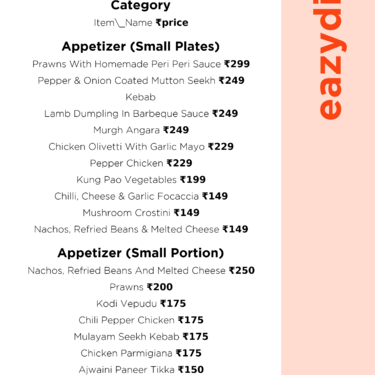 Menu Photo