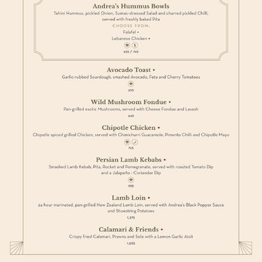 Menu Photo