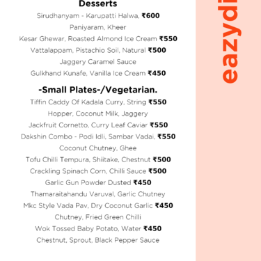 Menu Photo