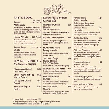 Menu Photo