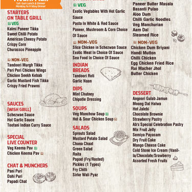 Menu Photo