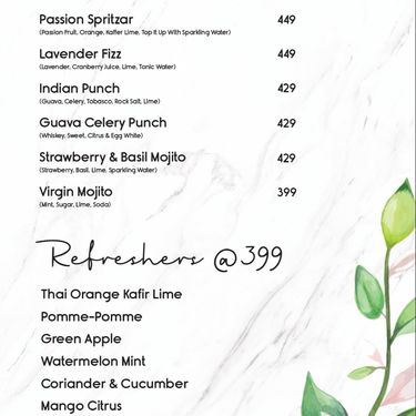 Menu Photo