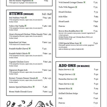 Menu Photo