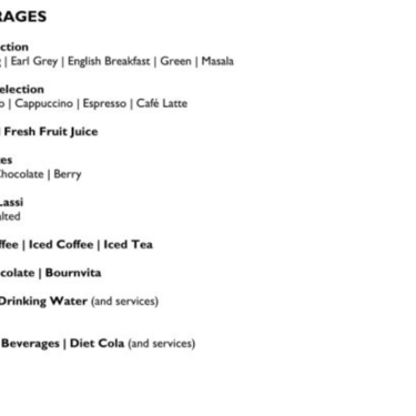 Menu Photo