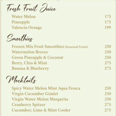 Menu Photo