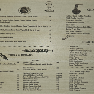 Menu Photo