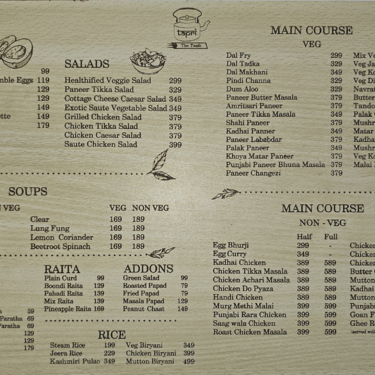 Menu Photo