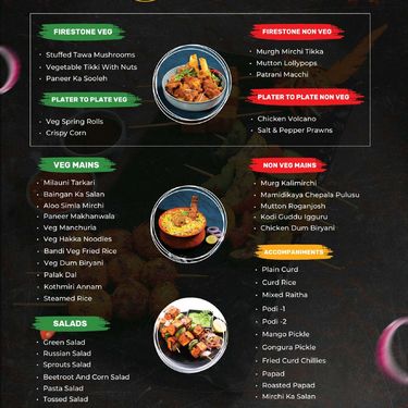 Firestone Grill Buffet Menu, Menu for Firestone Grill Buffet Kukatpally ...