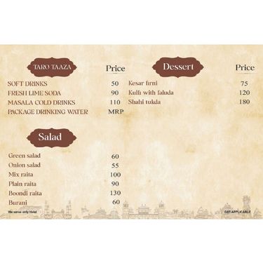 Menu Photo