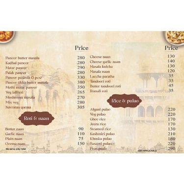 Menu Photo