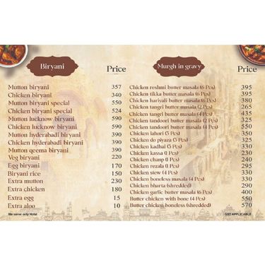 Menu Photo
