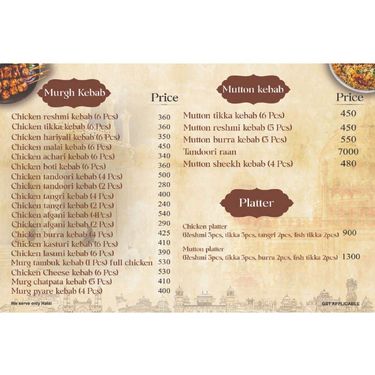 Menu Photo