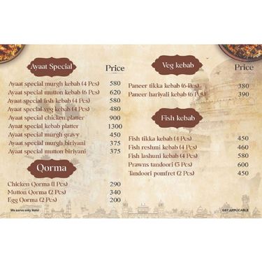 Menu Photo