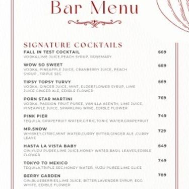 Menu Photo