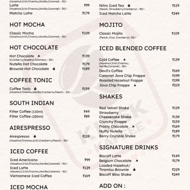 Menu Photo