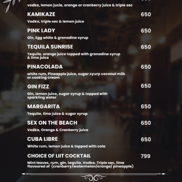 Menu Photo