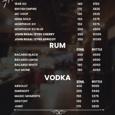 Menu Photo
