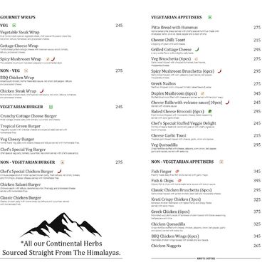 Menu Photo