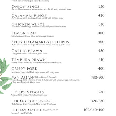 Menu Photo