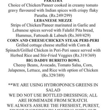 Menu Photo