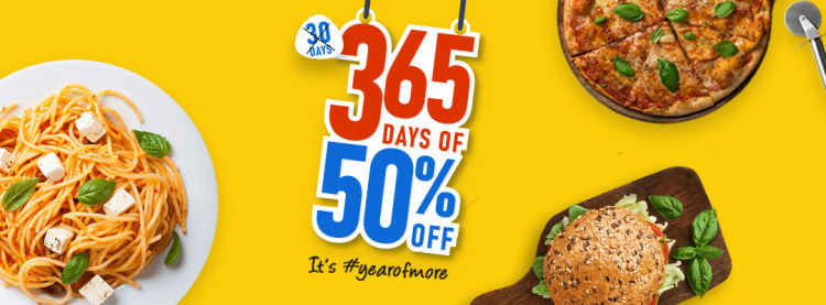 365 days of 50% OFF