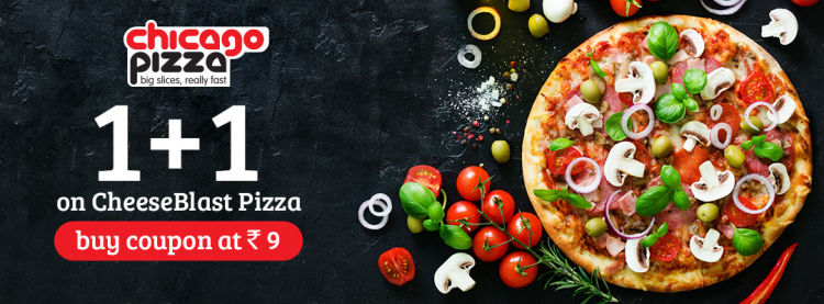 1+1 offer at Chicago Pizza in Kolkata