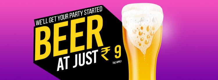 Beer @ JUST Rs. 9 in Bengaluru