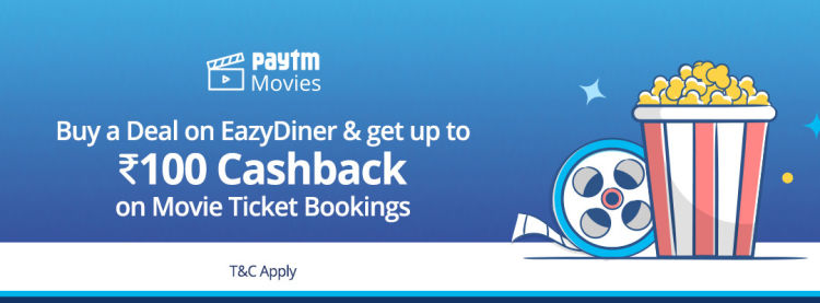 Paytm Movies offer exclusively for EazyDiner customers!