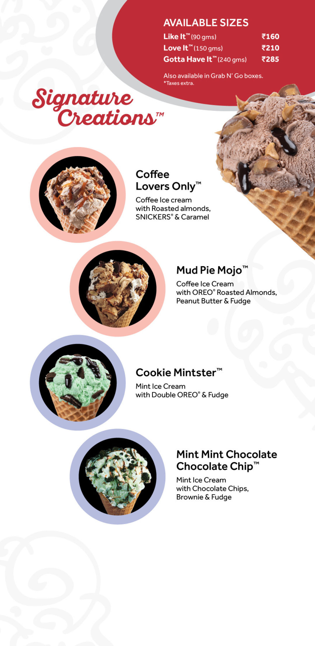 cold stone menu nutrition