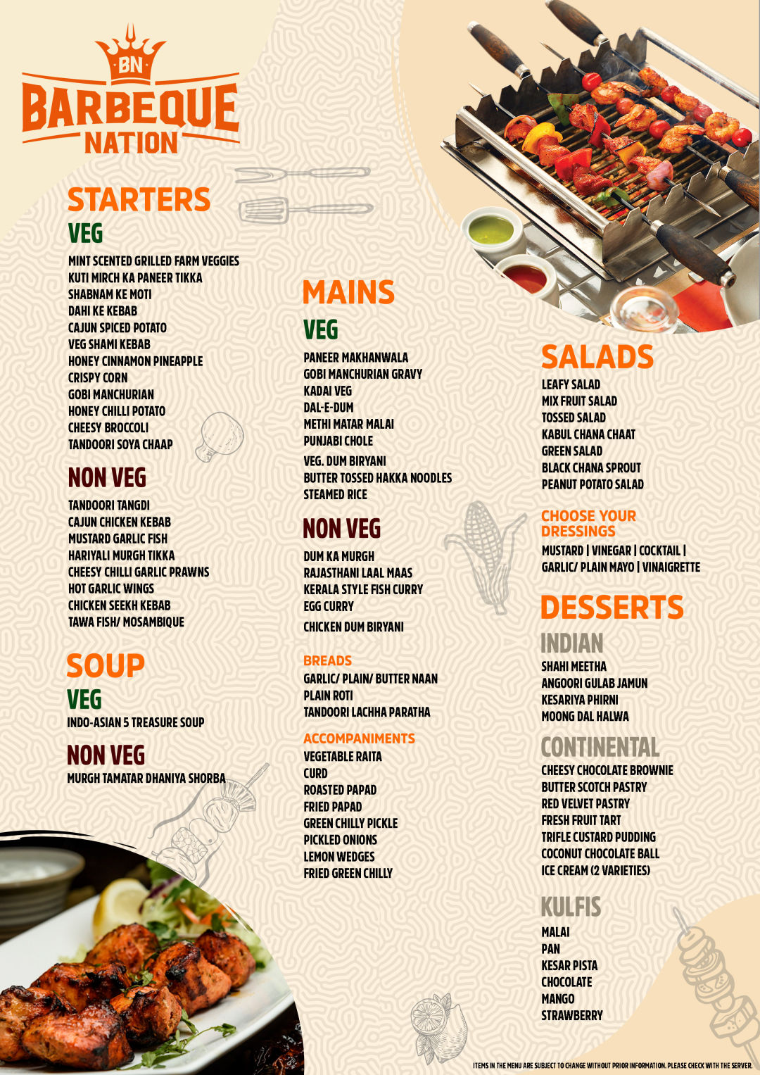 UBQ by Barbeque Nation Menu, Menu for UBQ by Barbeque Nation, Bhopal ...