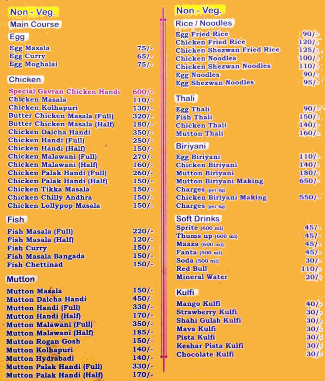 Roshni Family Restaurant Menu, Menu for Roshni Family Restaurant ...