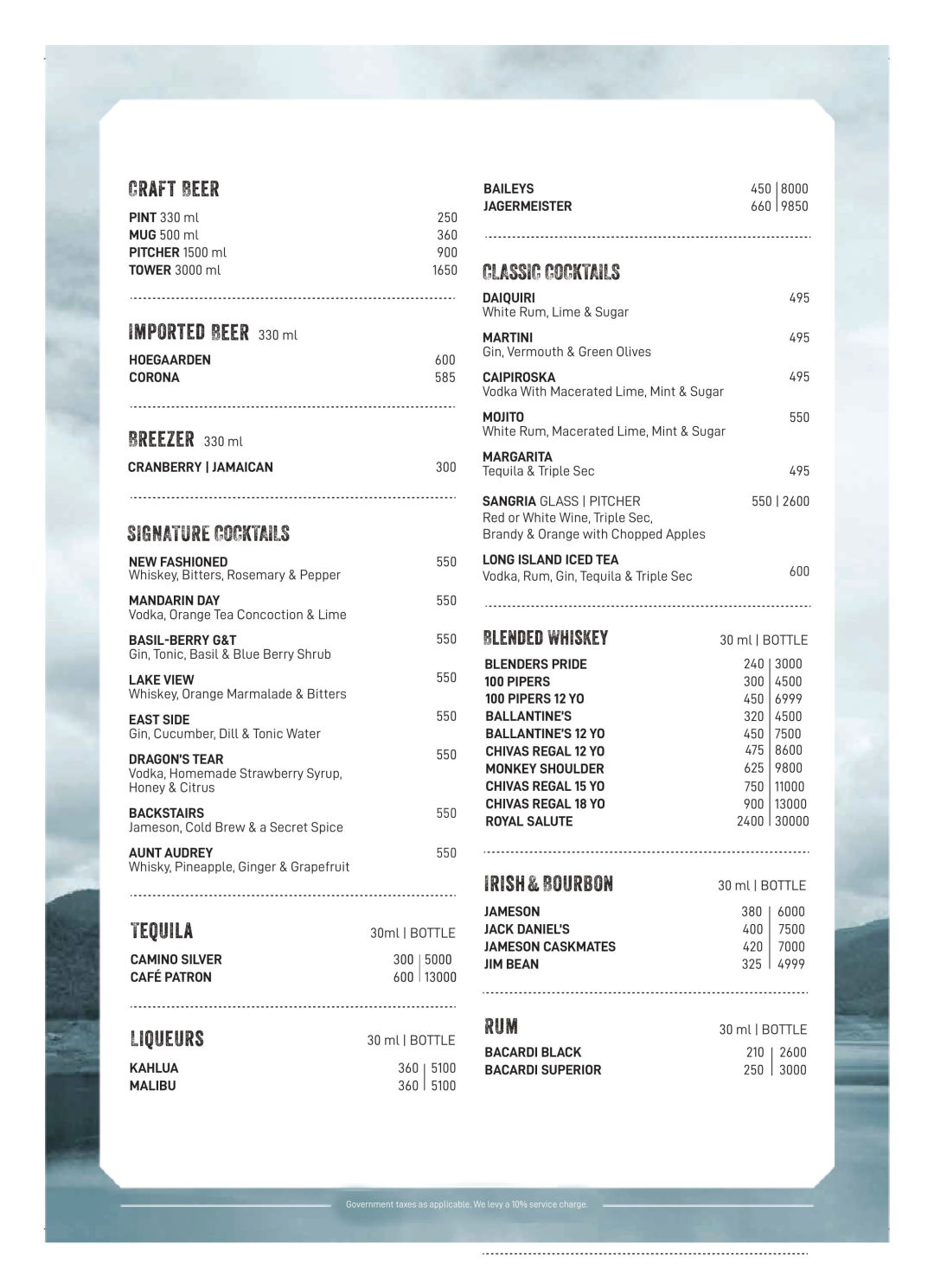 The Hoppery Menu, Menu For The Hoppery, Jubilee Hills, Hyderabad, Hyderabad