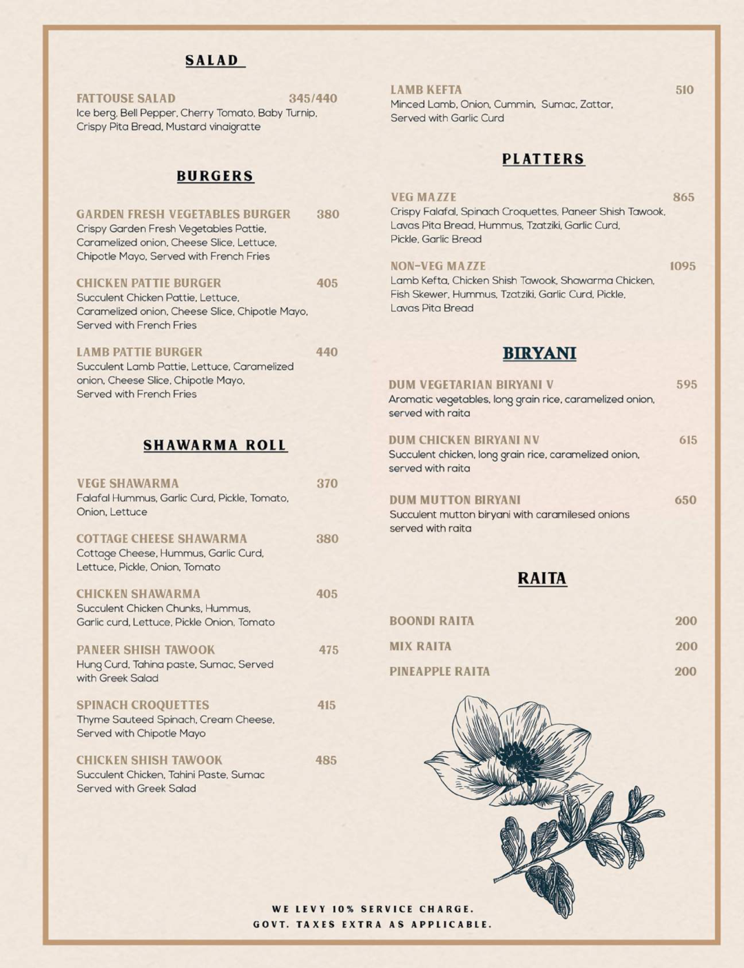 Verandah Moonshine Menu, Menu for Verandah Moonshine, Punjabi Bagh ...