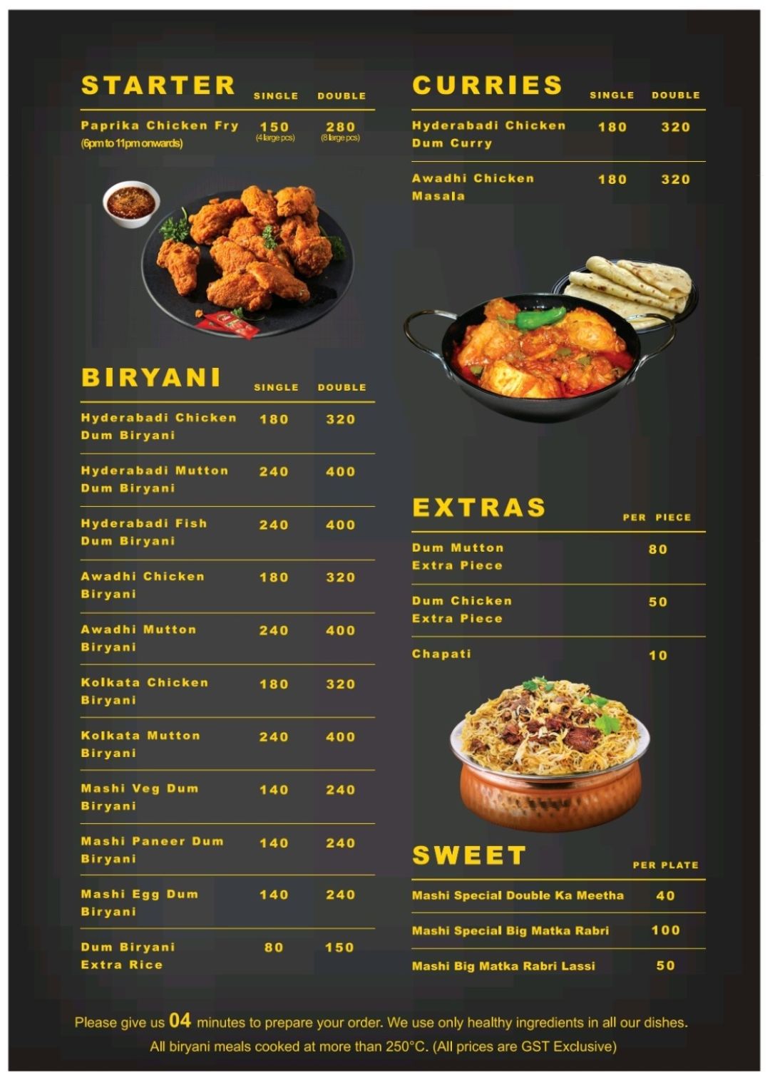 Mashi Biryani World Menu, Menu For Mashi Biryani World, Chowk, Lucknow ...