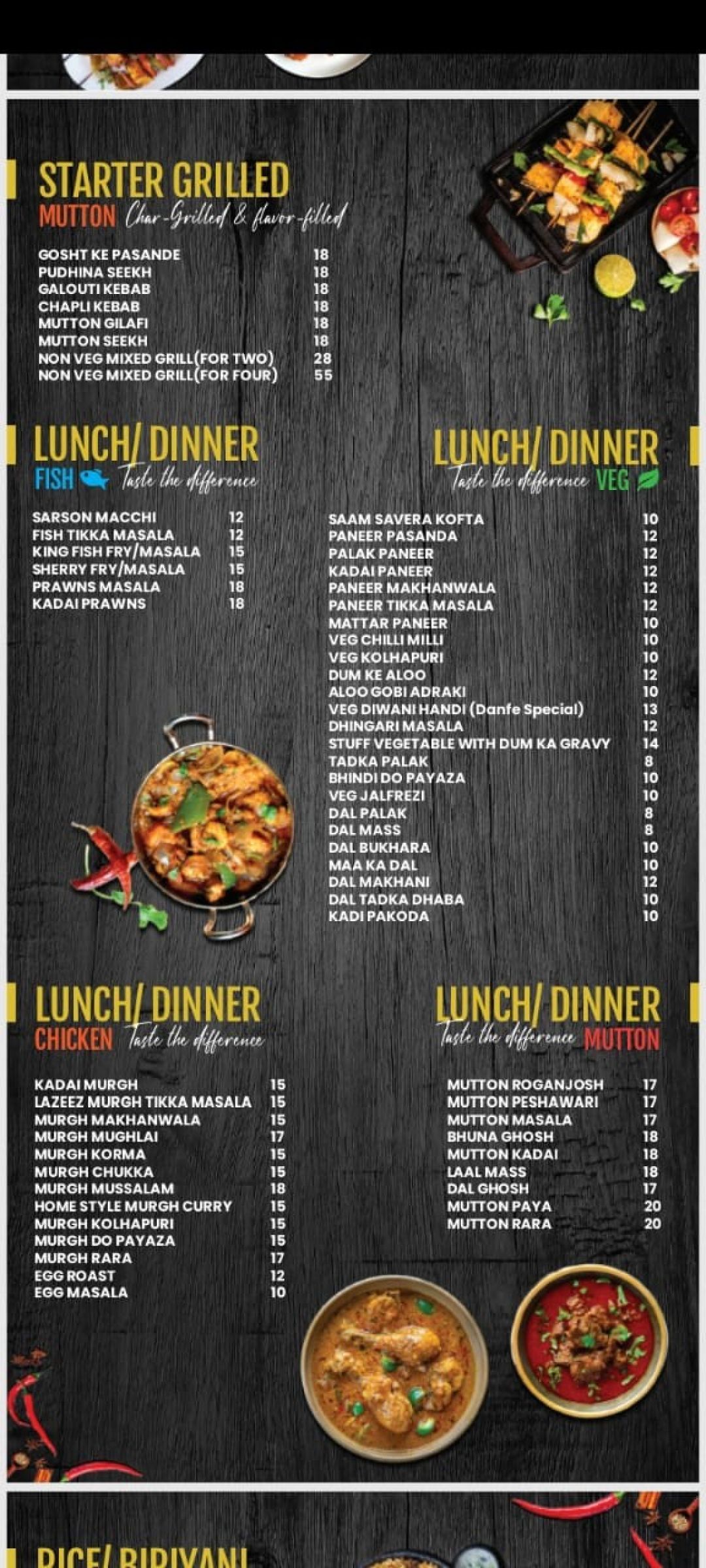 Danfe Restaurant Menu, Menu for Danfe Restaurant, Dubai Investment Park ...