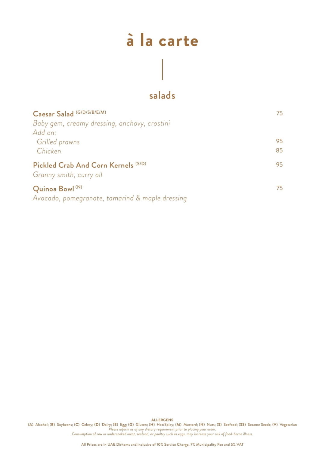 Emperor Lounge Menu, Menu for Emperor Lounge, Taj Exotica Resort & Spa ...