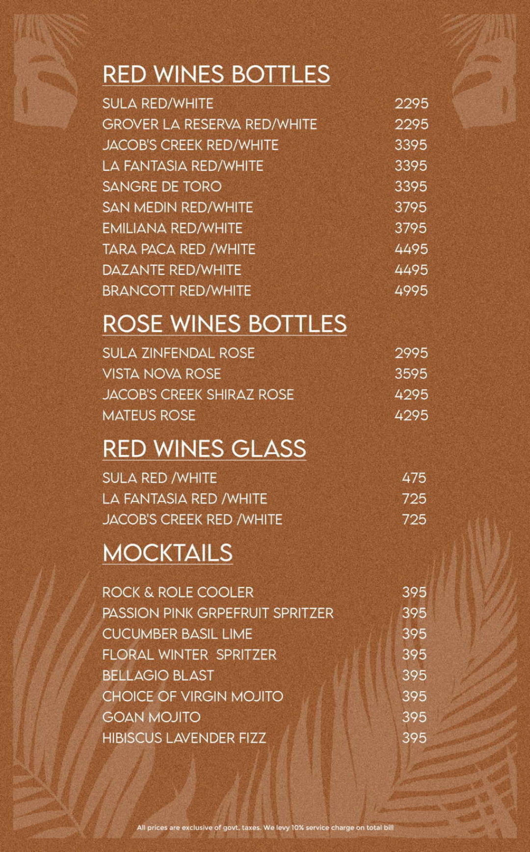 Bellagio Menu, Menu For Bellagio, Sector 58, Gurgaon, Delhi Ncr