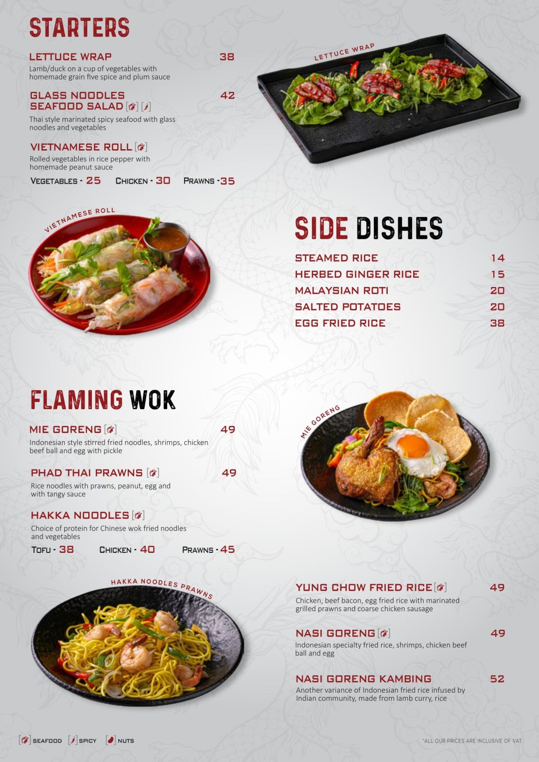 Mings Chamber Menu, Menu for Mings Chamber, Dalma Mall, Abu Dhabi