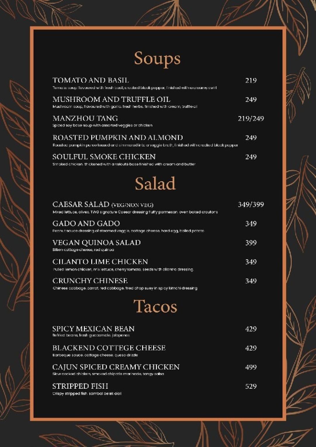 The Wise Guys- Sky Lounge & Pub Menu, Menu for The Wise Guys- Sky ...