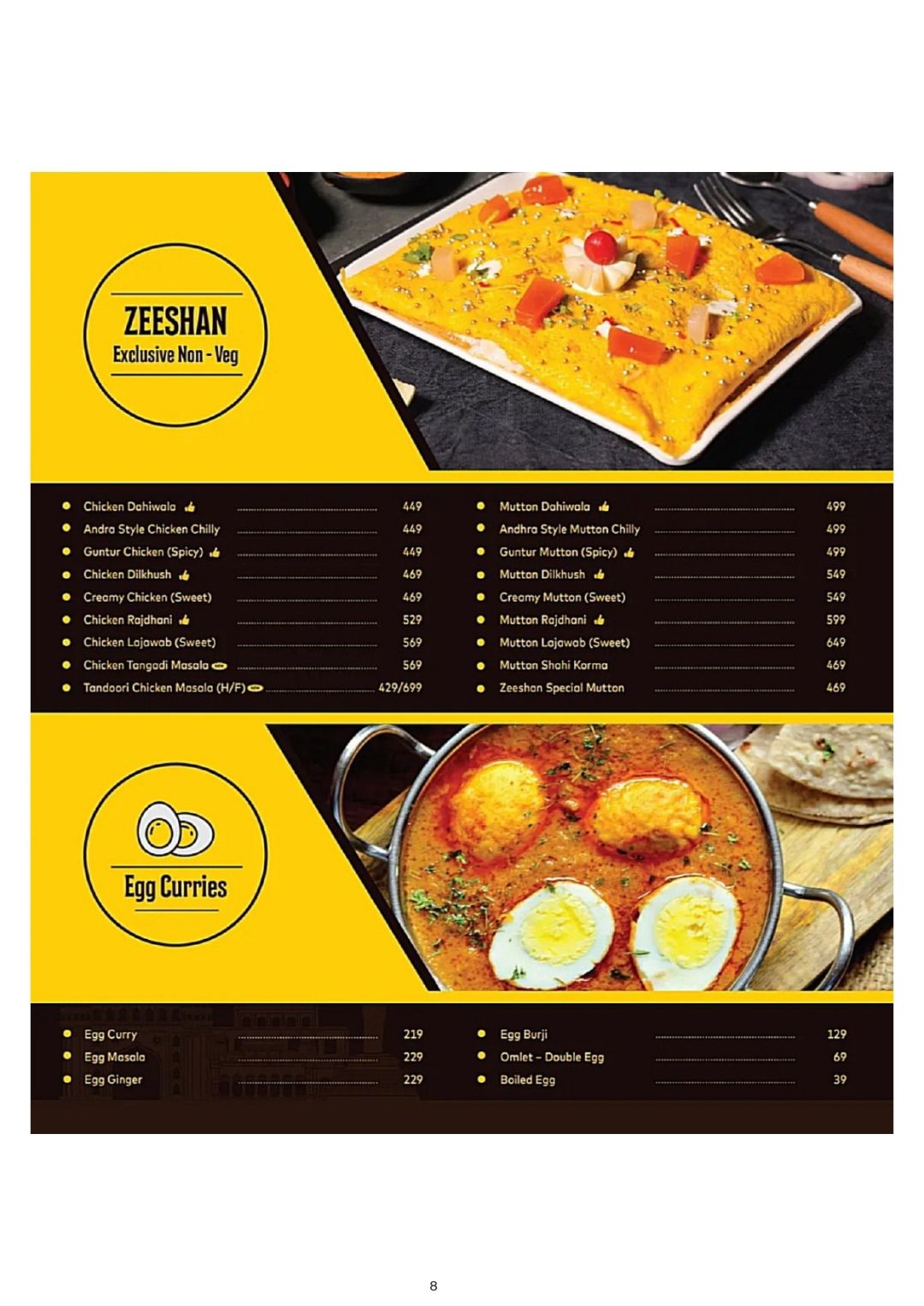 Zeeshan Restaurant - Apna Hyderabadi Food Menu, Menu for Zeeshan ...