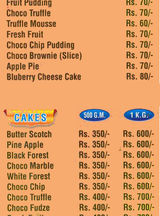 Pastry Palace, New Delhi - Restaurant Menu, Reviews and Prices