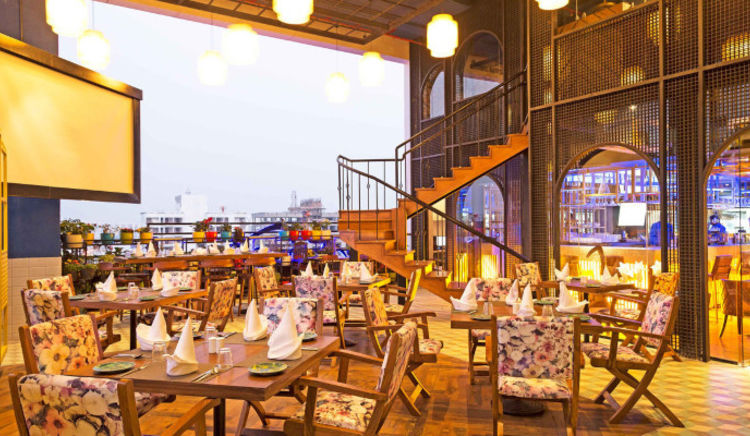 An exquisite multicuisine restaurant with an exceptional rooftop view