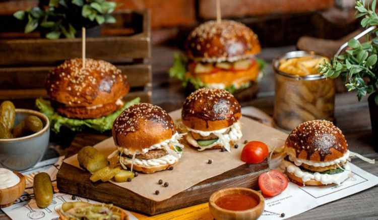 Enjoy crunchy, luscious and tasty 'bun in a million' burgers!