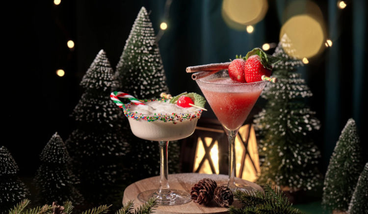 A Christmas cocktail extravaganza - where every sip spells holiday cheer!